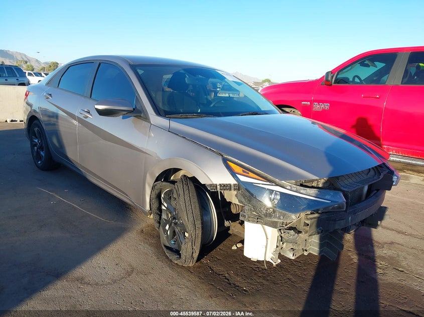 2023 Hyundai Elantra VIN KMHLM4AJ1PU077734 IAAI salvage auction — FRONT END, Salvage (Arizona), sold $4,950 on 2026-07-28 (photo 1)
