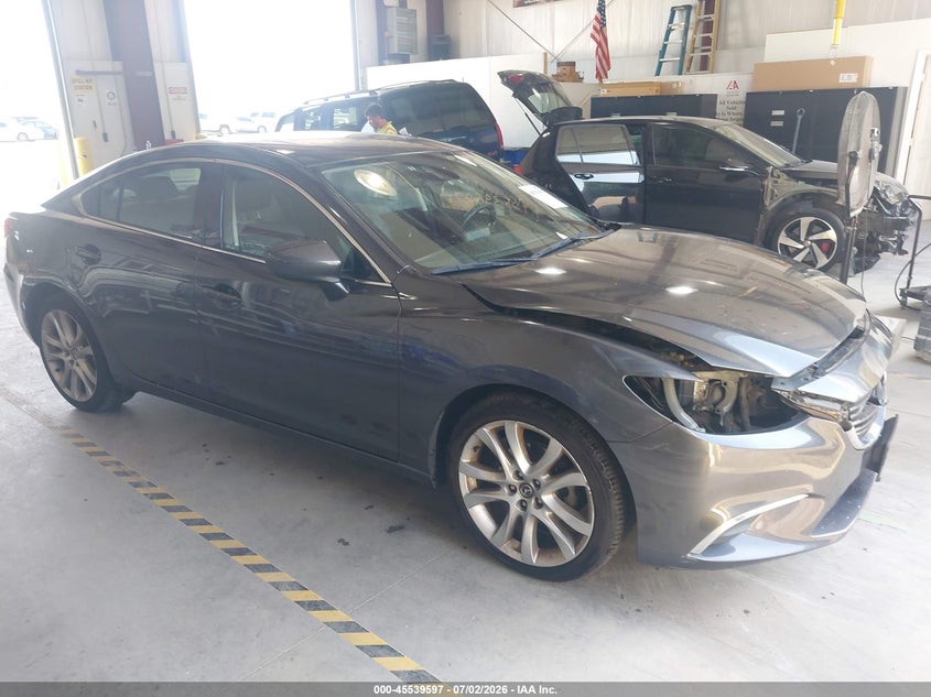 2016 Mazda 6 VIN JM1GJ1T54G1474496 IAAI salvage auction — FRONT END, Clear (Virginia), sold $825 on 2026-07-24 (photo 1)