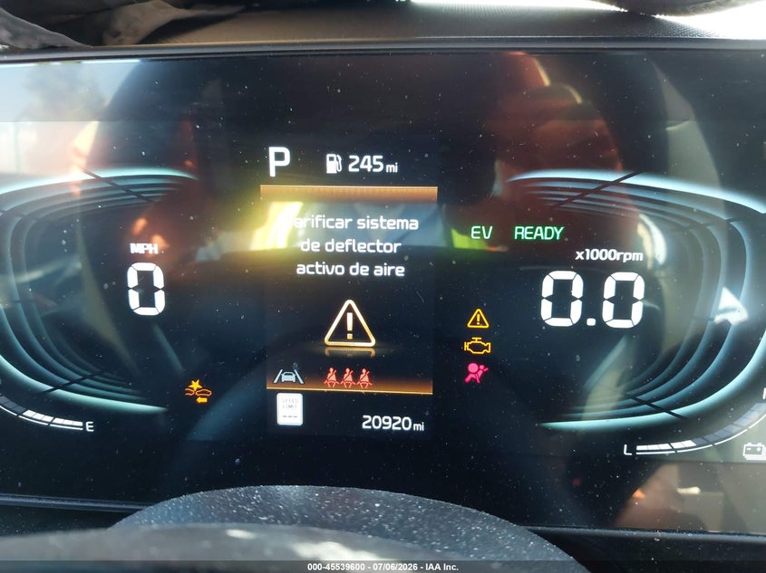 2025 Kia Niro VIN KNDCR3LE8S5239376 IAAI salvage auction — FRONT END, Wait Title, sold $8,400 on 2026-08-20 (photo 7)
