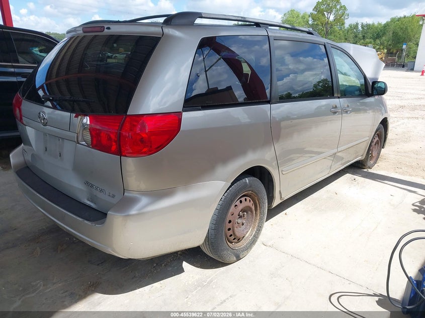 2008 Toyota Sienna VIN 5TDZK23C88S140647 IAAI salvage auction — NORMAL WEAR, Clear (Florida), sold $700 on 2026-07-28 (photo 4)