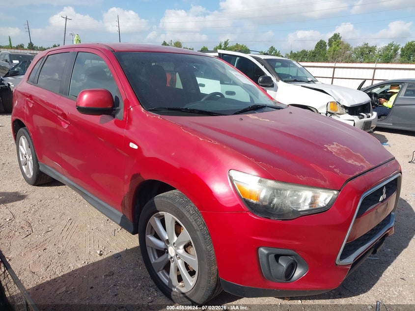 2015 Mitsubishi Outlander VIN 4A4AP3AU1FE034133 IAAI salvage auction — FRONT END, Enterprise Vehicles Clear Only (Texas), sold $825 on 2026-07-09 (photo 1)