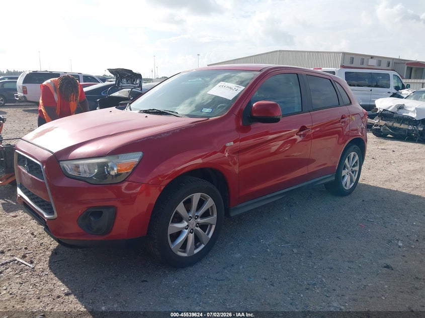 2015 Mitsubishi Outlander VIN 4A4AP3AU1FE034133 IAAI salvage auction — FRONT END, Enterprise Vehicles Clear Only (Texas), sold $825 on 2026-07-09 (photo 2)