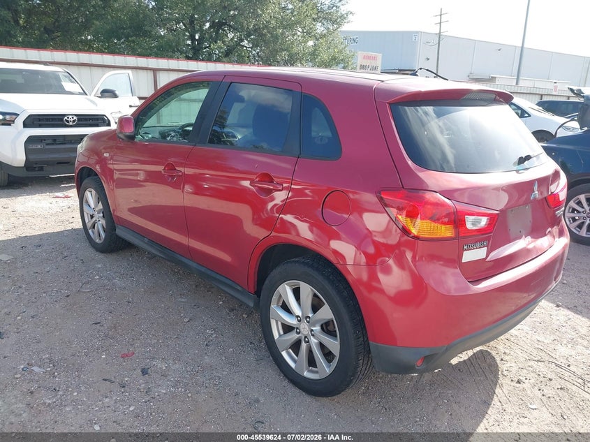 2015 Mitsubishi Outlander VIN 4A4AP3AU1FE034133 IAAI salvage auction — FRONT END, Enterprise Vehicles Clear Only (Texas), sold $825 on 2026-07-09 (photo 3)