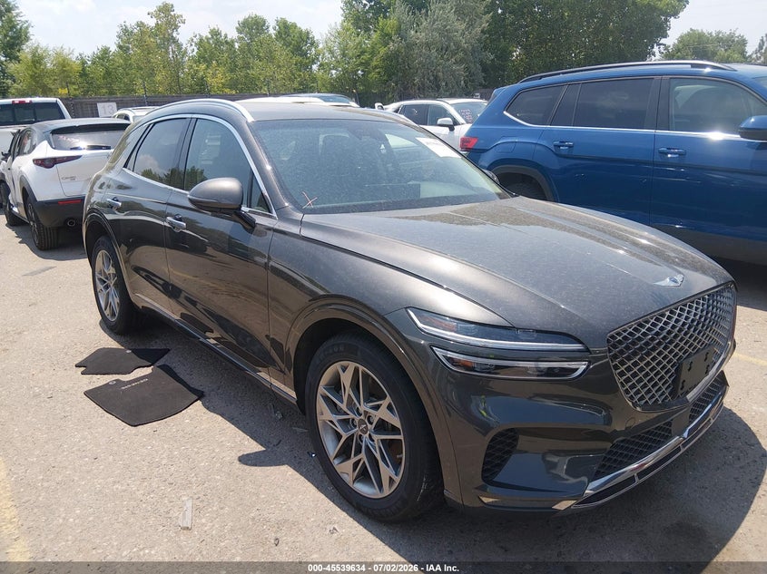2025 Genesis Gv70 VIN KMUMADTB9SU206820 IAAI salvage auction — FRONT & REAR, Enterprise Vehicles Clear Only (Illinois), sold $19,150 on 2026-07-14 (photo 1)