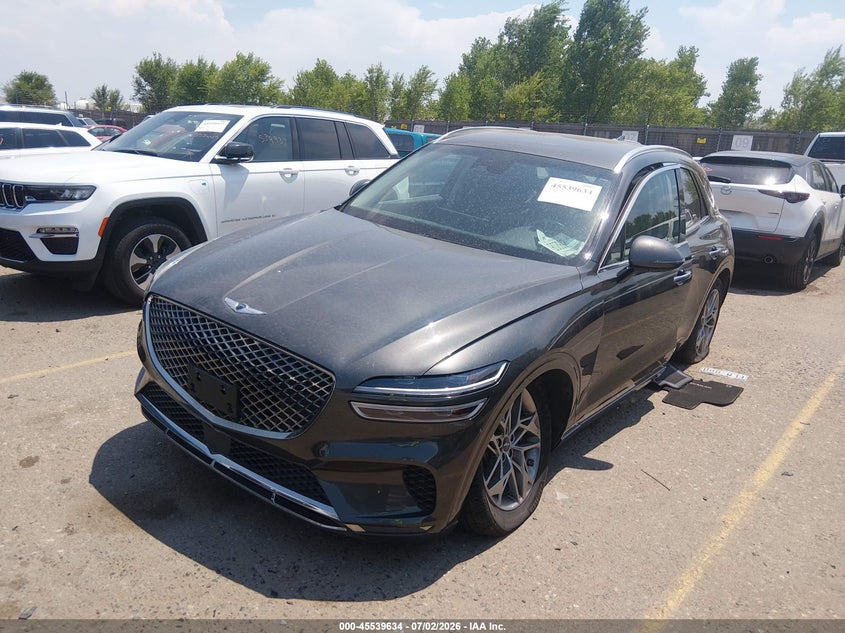 2025 Genesis Gv70 VIN KMUMADTB9SU206820 IAAI salvage auction — FRONT & REAR, Enterprise Vehicles Clear Only (Illinois), sold $19,150 on 2026-07-14 (photo 2)