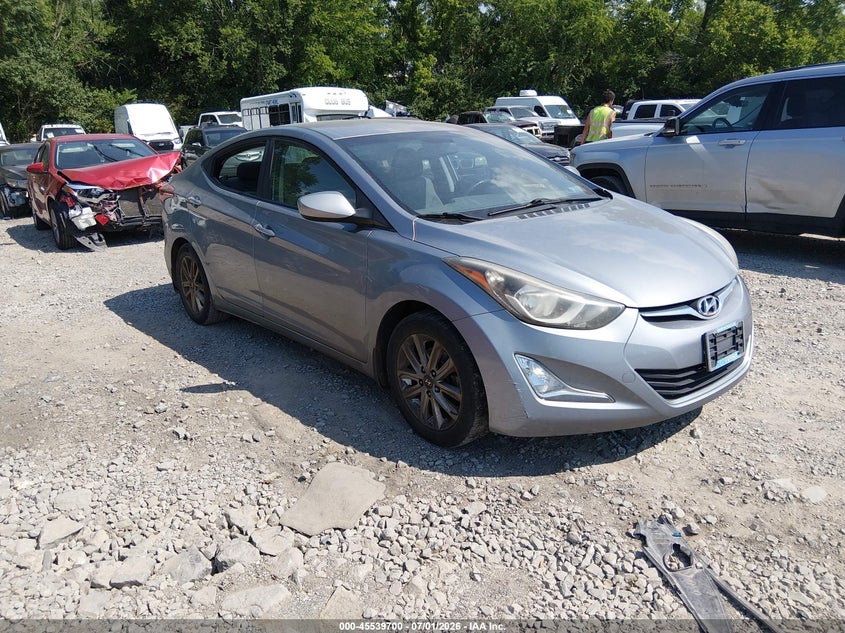2015 Hyundai Elantra VIN KMHDH4AE8FU346211 IAAI salvage auction — NORMAL WEAR, Clear (Pennsylvania), sold $2,950 on 2026-07-16 (photo 1)