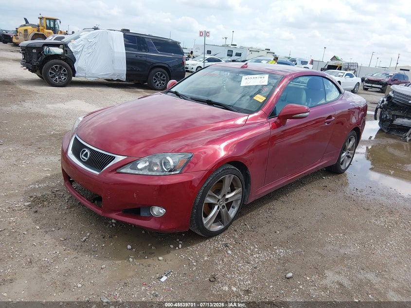 2012 Lexus Is VIN JTHFF2C20C2525634 IAAI salvage auction — WATER/FLOOD, Salvage (Texas), sold $25 on 2026-07-29 (photo 2)