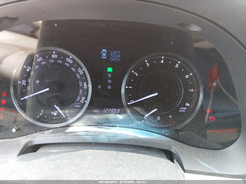 2012 Lexus Is VIN JTHFF2C20C2525634 IAAI salvage auction — WATER/FLOOD, Salvage (Texas), sold $25 on 2026-07-29 (photo 7)