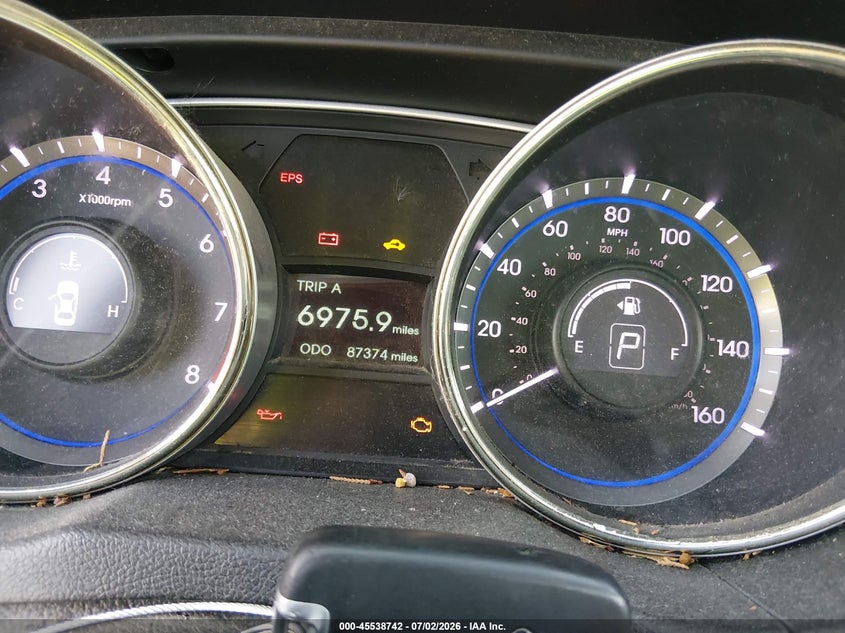 2013 Hyundai Sonata VIN 5NPEC4AC0DH610115 IAAI salvage auction — NORMAL WEAR, Regular Certificate (Iowa), sold $1,100 on 2026-07-14 (photo 7)
