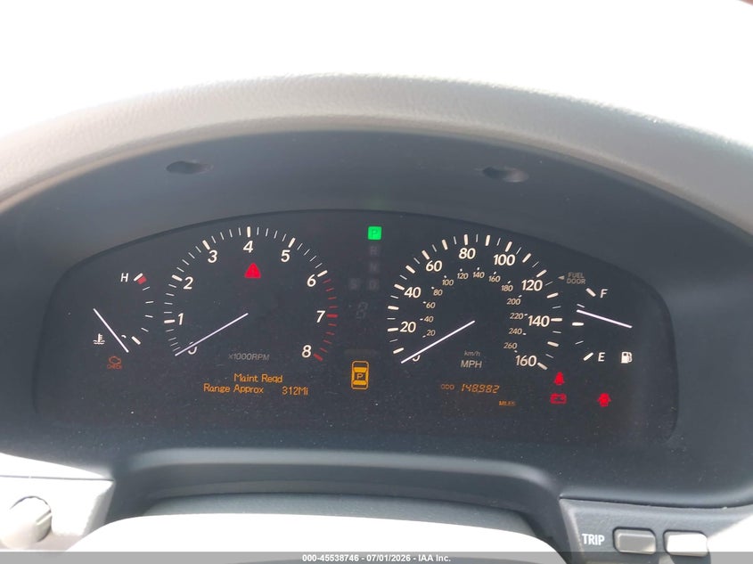 2005 Lexus Ls 430 VIN JTHBN36F250179042 IAAI salvage auction — NORMAL WEAR, Clear - Dealer Only (California), sold $1,100 on 2026-07-20 (photo 7)
