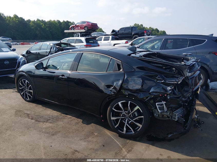 2026 Toyota Prius VIN JTDACACUXT3067210 IAAI salvage auction — REAR END, Salvage (North Carolina), sold $10,800 on 2026-07-29 (photo 3)
