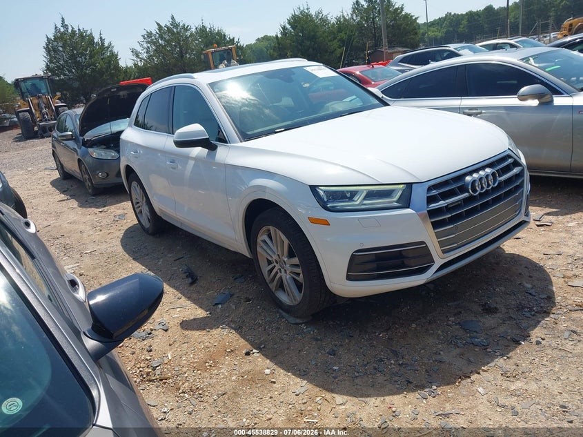 2018 Audi Q5 VIN WA1BNAFY8J2014175 IAAI salvage auction — NORMAL WEAR, Clear-Dealer Only (North Carolina), sold $6,400 on 2026-07-13 (photo 1)
