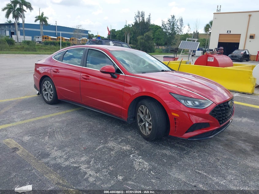 2021 Hyundai Sonata VIN 5NPEL4JA3MH093763 IAAI salvage auction — LEFT SIDE, Clear (Florida), sold $2,275 on 2026-07-16 (photo 1)