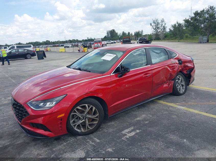2021 Hyundai Sonata VIN 5NPEL4JA3MH093763 IAAI salvage auction — LEFT SIDE, Clear (Florida), sold $2,275 on 2026-07-16 (photo 2)
