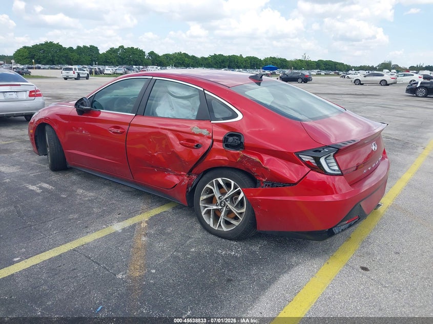 2021 Hyundai Sonata VIN 5NPEL4JA3MH093763 IAAI salvage auction — LEFT SIDE, Clear (Florida), sold $2,275 on 2026-07-16 (photo 3)