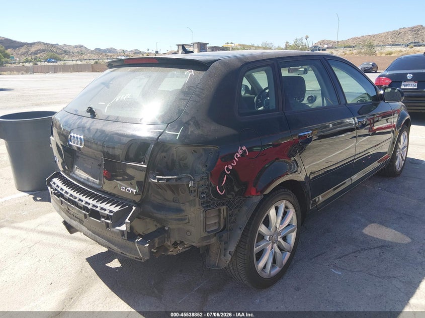 2011 Audi A3 VIN WAUBFAFM8BA079614 IAAI salvage auction — REAR END, Salvage (California), sold $1,025 on 2026-07-22 (photo 4)