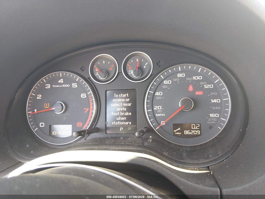 2011 Audi A3 VIN WAUBFAFM8BA079614 IAAI salvage auction — REAR END, Salvage (California), sold $1,025 on 2026-07-22 (photo 7)