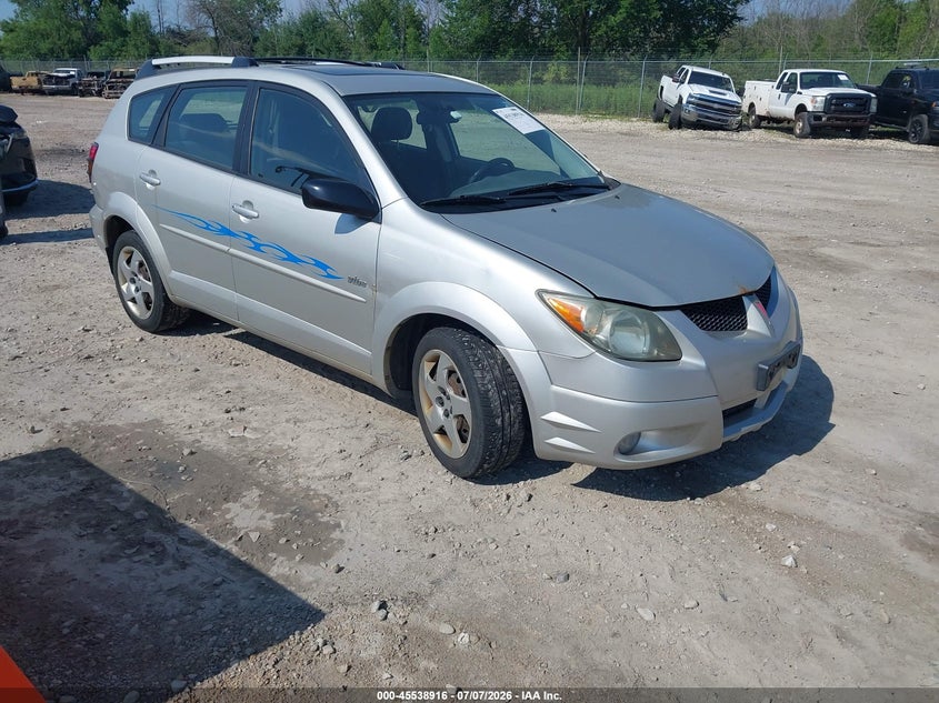 2004 Pontiac Vibe VIN 5Y2SL628X4Z411199 IAAI salvage auction — NORMAL WEAR, Clear-Endorsement (Wisconsin), sold $275 on 2026-07-16 (photo 1)