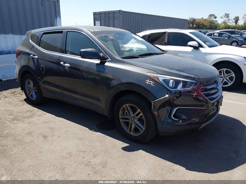 2018 Hyundai Santa fe VIN 5XYZT3LB8JG512324 IAAI salvage auction — THEFT, Salvage (California), sold $3,925 on 2026-07-16 (photo 1)