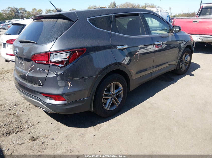 2018 Hyundai Santa fe VIN 5XYZT3LB8JG512324 IAAI salvage auction — THEFT, Salvage (California), sold $3,925 on 2026-07-16 (photo 4)