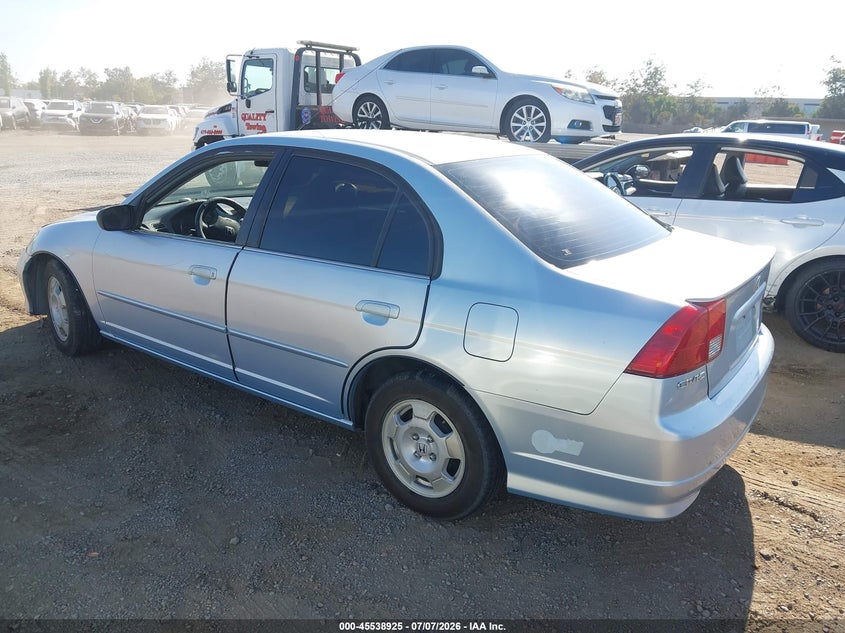 2005 Honda Civic hybrid VIN JHMES96625S026271 IAAI salvage auction — NORMAL WEAR, Clear - Dealer Only (California), sold $250 on 2026-07-13 (photo 3)