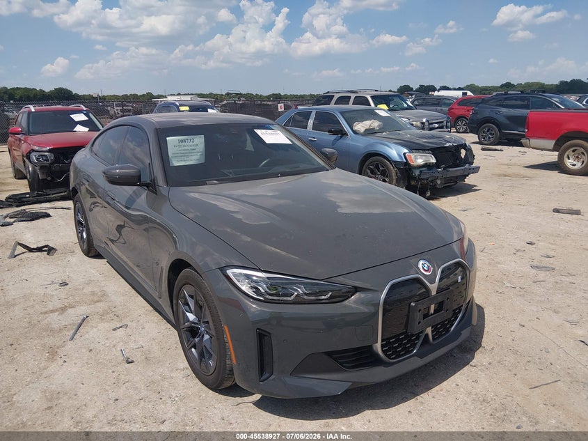 2023 BMW I4 VIN WBY73AW05PFP44766 IAAI salvage auction — REAR END, Original (Texas), sold $15,600 on 2026-08-02 (photo 1)
