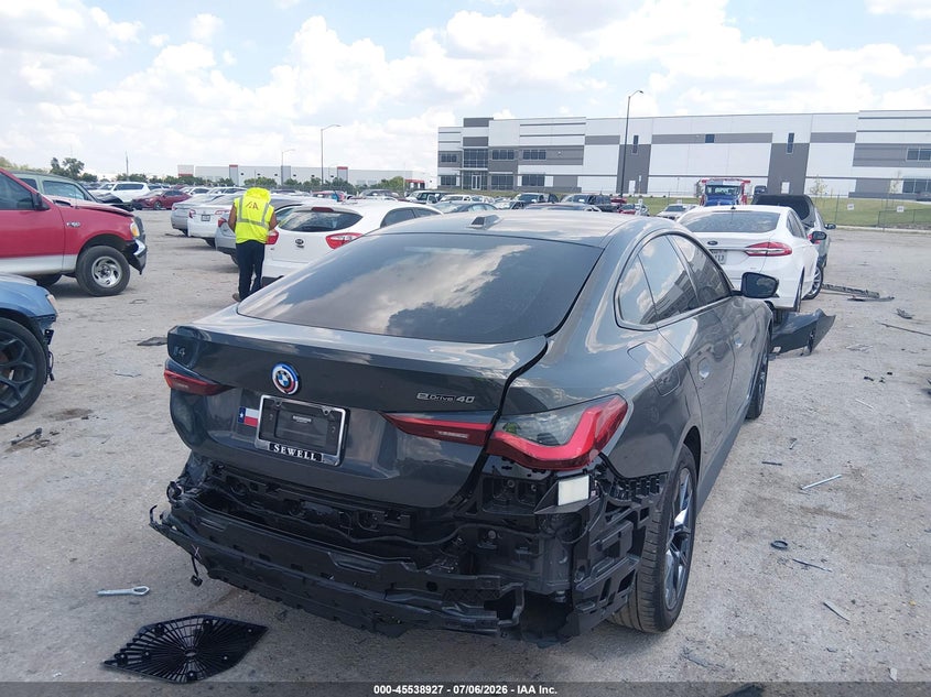 2023 BMW I4 VIN WBY73AW05PFP44766 IAAI salvage auction — REAR END, Original (Texas), sold $15,600 on 2026-08-02 (photo 4)