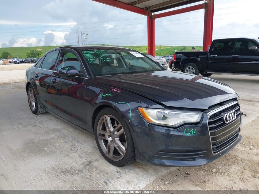 2015 Audi A6 VIN WAUDFAFC7FN026899 IAAI salvage auction — LEFT FRONT, Rebuildable (Florida), sold $2,450 on 2026-07-28 (photo 1)