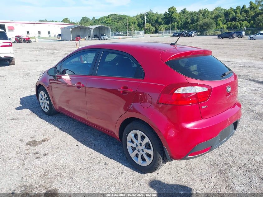 2014 Kia Rio VIN KNADM5A3XE6351317 IAAI salvage auction — LEFT FRONT, Salvage Title, sold $25 on 2026-07-23 (photo 3)