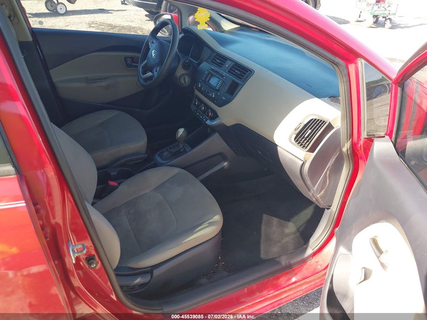 2014 Kia Rio VIN KNADM5A3XE6351317 IAAI salvage auction — LEFT FRONT, Salvage Title, sold $25 on 2026-07-23 (photo 5)