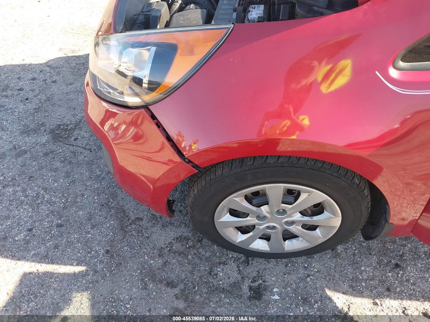 2014 Kia Rio VIN KNADM5A3XE6351317 IAAI salvage auction — LEFT FRONT, Salvage Title, sold $25 on 2026-07-23 (photo 6)