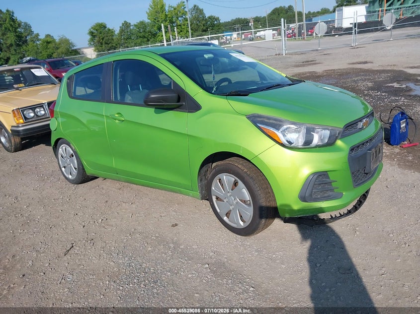 2016 Chevrolet Spark VIN KL8CB6SA6GC560929 IAAI salvage auction — REAR END, Clear (Virginia), sold $600 on 2026-07-31 (photo 1)