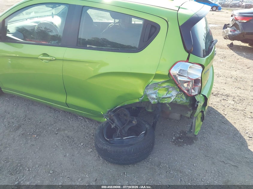 2016 Chevrolet Spark VIN KL8CB6SA6GC560929 IAAI salvage auction — REAR END, Clear (Virginia), sold $600 on 2026-07-31 (photo 6)