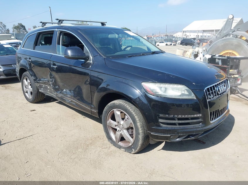 2013 Audi Q7 VIN WA1LMAFE2DD017109 IAAI salvage auction — RIGHT SIDE, Salvage Title, sold $2,500 on 2026-07-22 (photo 1)