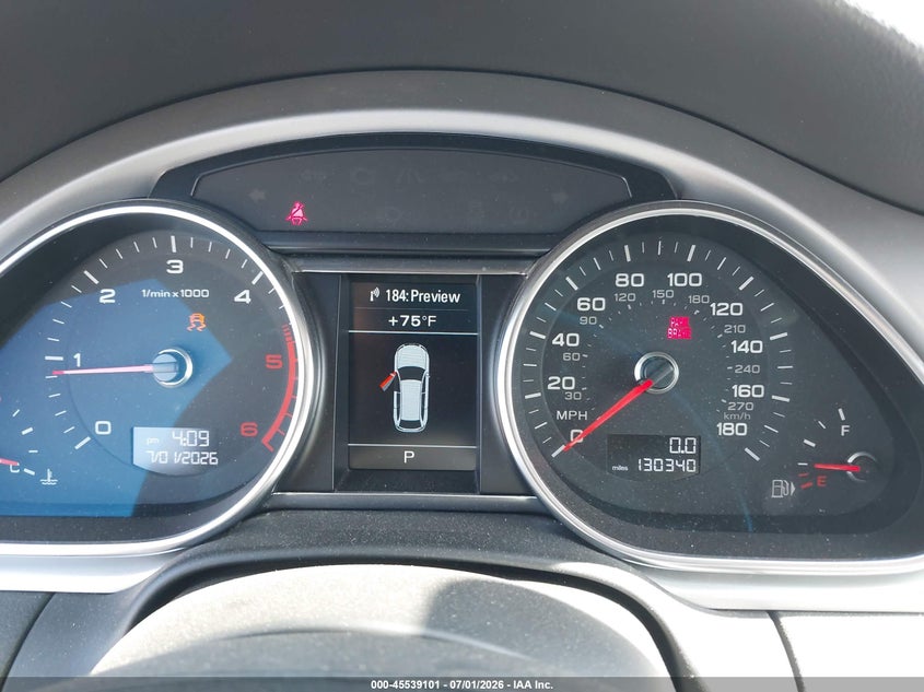 2013 Audi Q7 VIN WA1LMAFE2DD017109 IAAI salvage auction — RIGHT SIDE, Salvage Title, sold $2,500 on 2026-07-22 (photo 7)