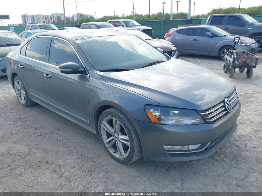 2014 Volkswagen Passat VIN 1VWCN7A35EC039315 IAAI salvage auction — NORMAL WEAR, Original (Texas), sold $650 on 2026-07-27 (photo 1)