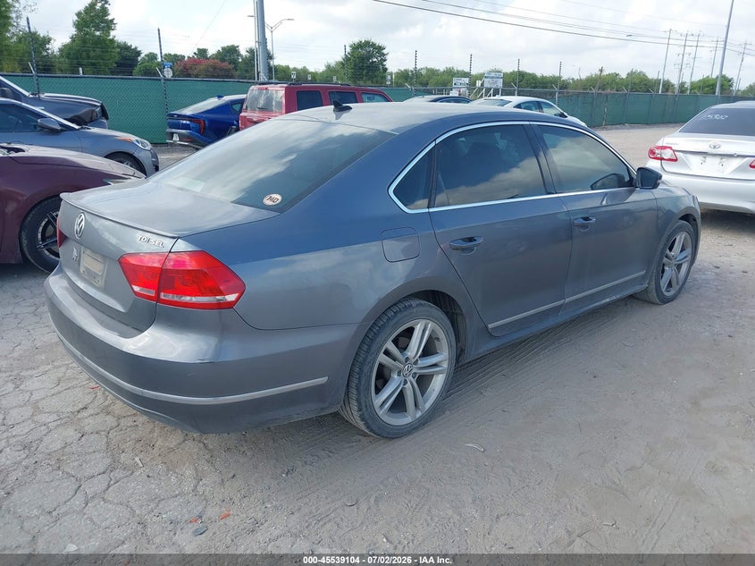 2014 Volkswagen Passat VIN 1VWCN7A35EC039315 IAAI salvage auction — NORMAL WEAR, Original (Texas), sold $650 on 2026-07-27 (photo 4)