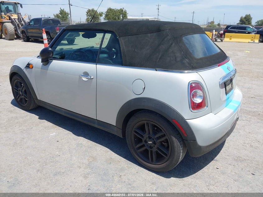 2012 Mini Cooper VIN WMWZN3C50CT133942 IAAI salvage auction — FRONT END, Salvage Title, sold $50 on 2026-07-30 (photo 3)