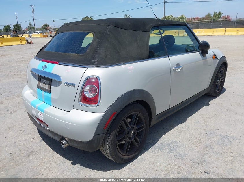 2012 Mini Cooper VIN WMWZN3C50CT133942 IAAI salvage auction — FRONT END, Salvage Title, sold $50 on 2026-07-30 (photo 4)