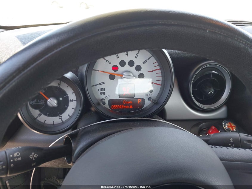 2012 Mini Cooper VIN WMWZN3C50CT133942 IAAI salvage auction — FRONT END, Salvage Title, sold $50 on 2026-07-30 (photo 7)