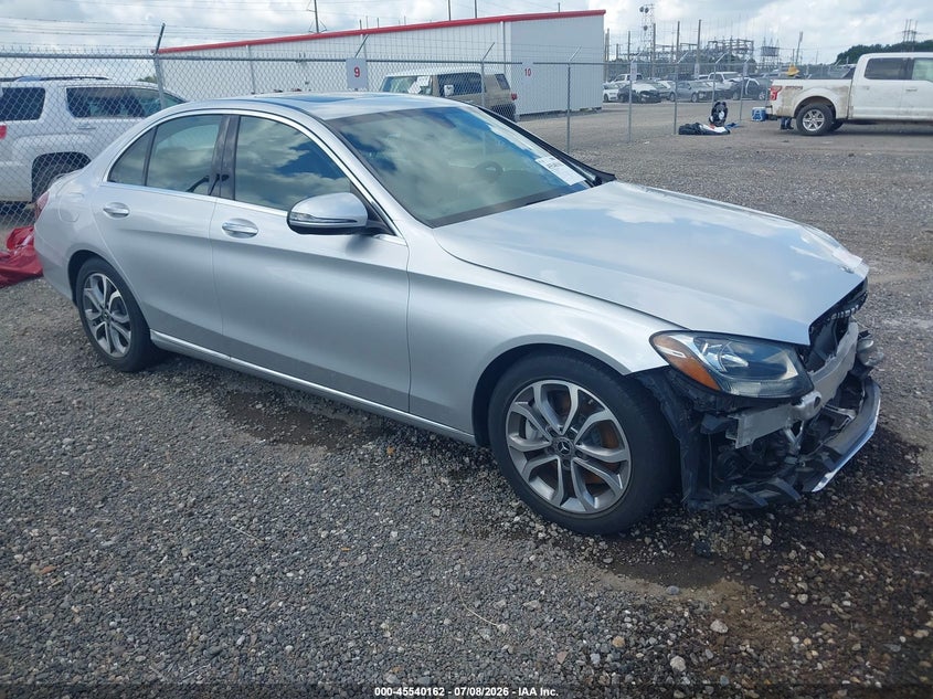 2018 Mercedes-benz C-klasse VIN 55SWF4JB8JU240091 IAAI salvage auction — FRONT END, Salvage (Louisiana), sold $8,625 on 2026-08-19 (photo 1)