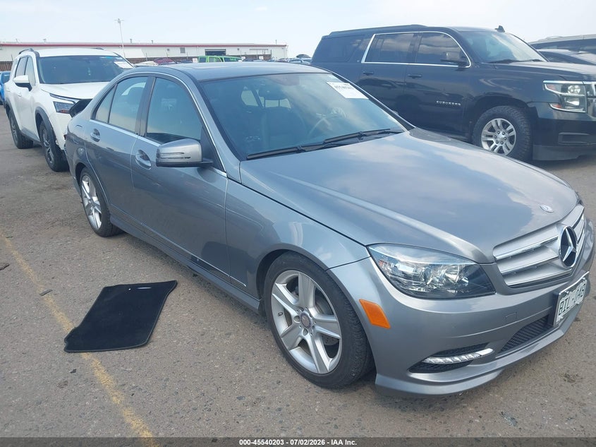 2011 Mercedes-benz C class VIN WDDGF8BB3BR176314 IAAI salvage auction — REAR END, Salvage (Colorado), sold $2,600 on 2026-08-21 (photo 1)