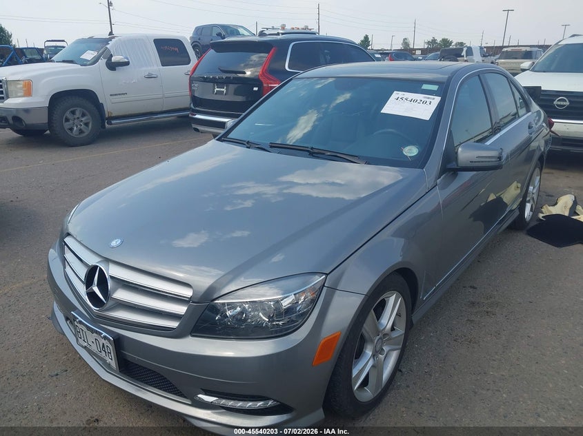 2011 Mercedes-benz C class VIN WDDGF8BB3BR176314 IAAI salvage auction — REAR END, Salvage (Colorado), sold $2,600 on 2026-08-21 (photo 2)