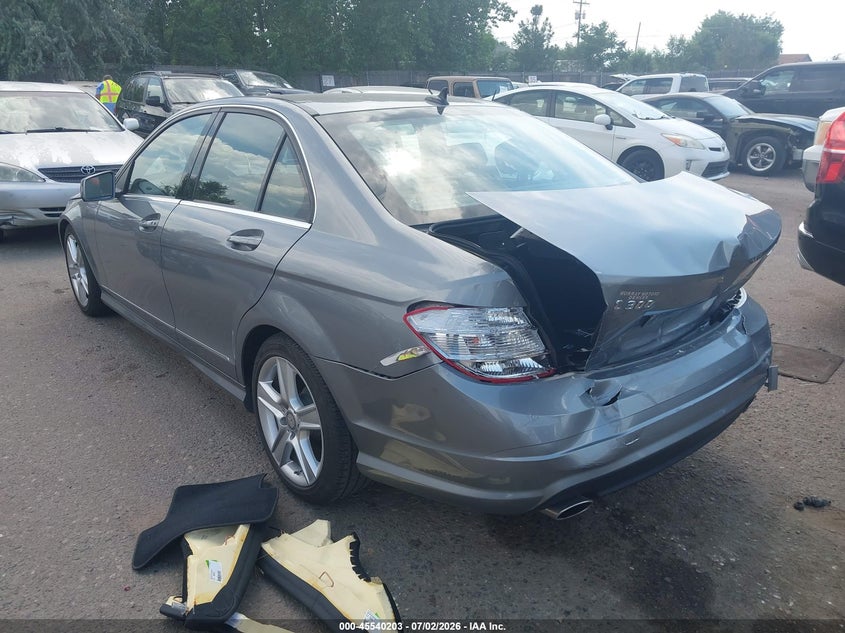 2011 Mercedes-benz C class VIN WDDGF8BB3BR176314 IAAI salvage auction — REAR END, Salvage (Colorado), sold $2,600 on 2026-08-21 (photo 3)