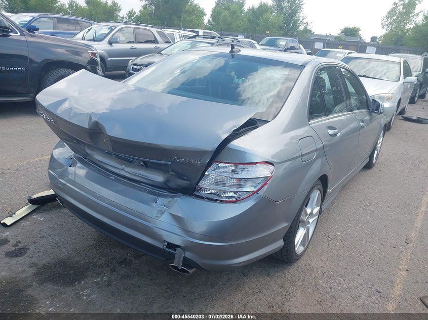 2011 Mercedes-benz C class VIN WDDGF8BB3BR176314 IAAI salvage auction — REAR END, Salvage (Colorado), sold $2,600 on 2026-08-21 (photo 4)