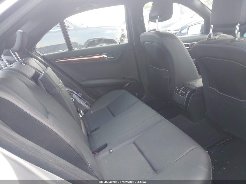 2011 Mercedes-benz C class VIN WDDGF8BB3BR176314 IAAI salvage auction — REAR END, Salvage (Colorado), sold $2,600 on 2026-08-21 (photo 8)