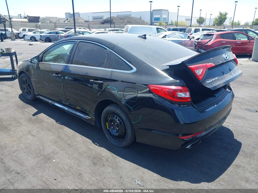 2017 Hyundai Sonata VIN 5NPE34AFXHH554278 IAAI salvage auction — SIDE, Salvage Certificate (California), sold $2,550 on 2026-07-31 (photo 3)