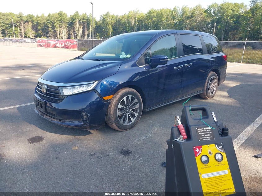 2023 Honda Odyssey VIN 5FNRL6H68PB057438 IAAI salvage auction — RIGHT FRONT, Mv-907A (New York), sold $13,050 on 2026-07-30 (photo 2)