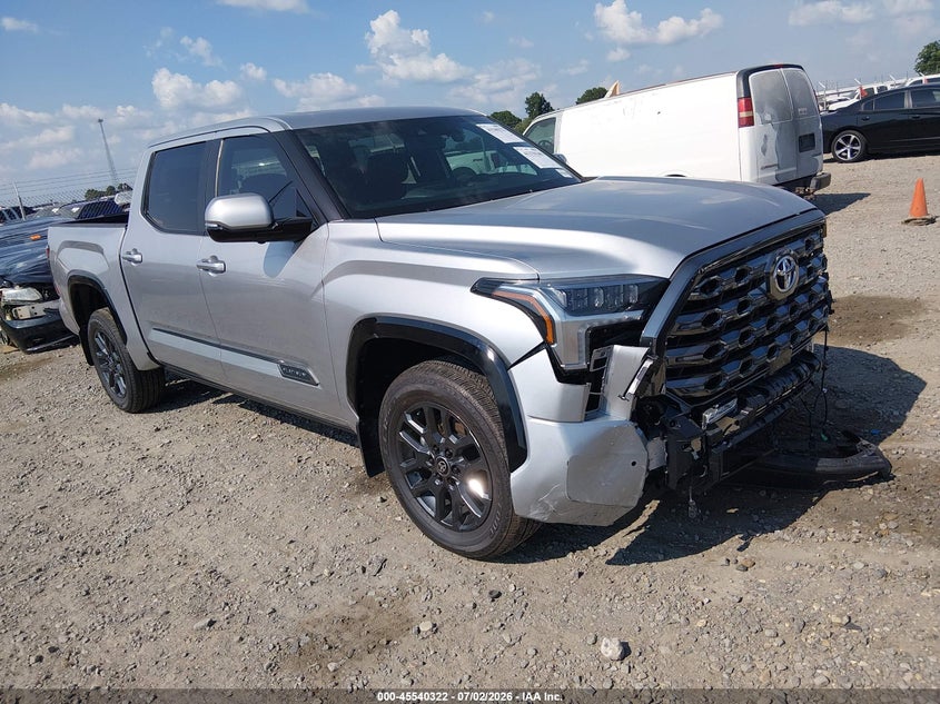 2025 Toyota Tundra VIN 5TFNA5DB3SX326137 IAAI salvage auction — FRONT END, Clear (Arkansas), sold $15,100 on 2026-07-29 (photo 1)