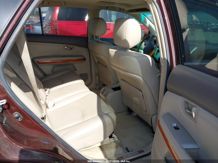 2008 Lexus Rx 350 VIN JTJGK31U180011819 IAAI salvage auction — NORMAL WEAR, Original (Texas), sold $675 on 2026-07-28 (photo 8)